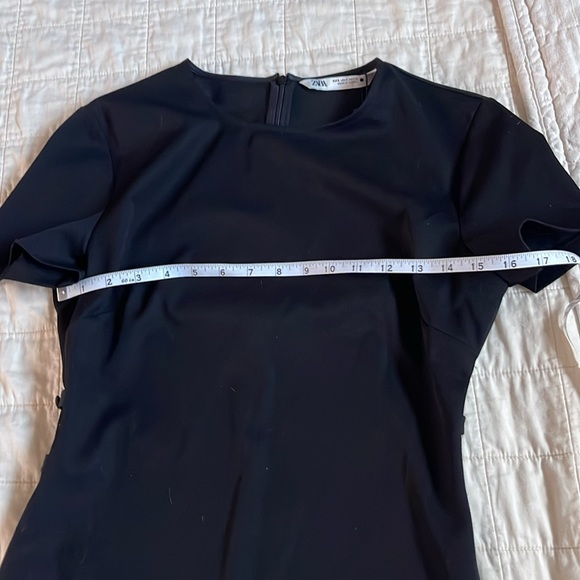 Black Zara Cut Out Side Dress NWT - Picture 7 of 7